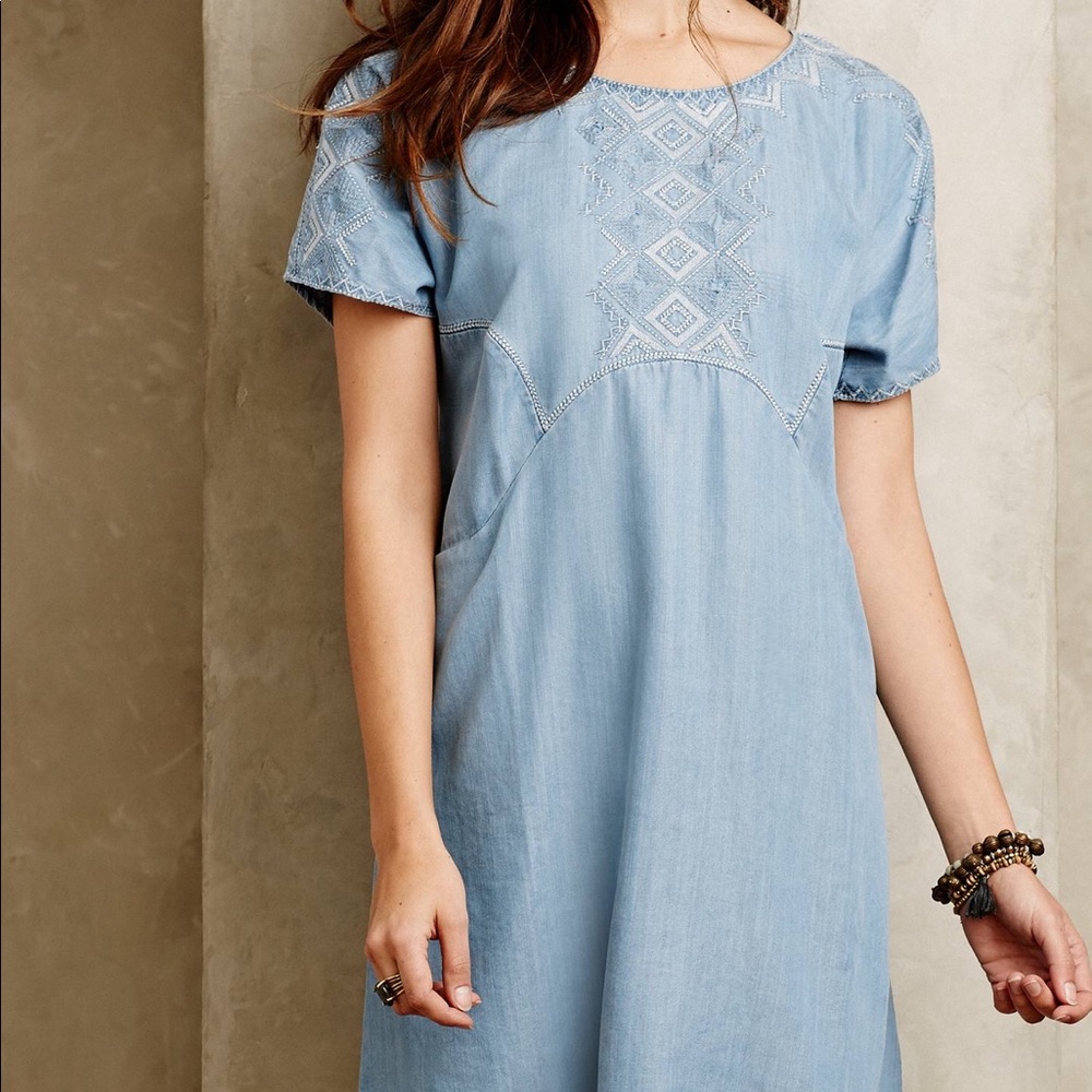Anthropologie denim Dress - Holding Horses